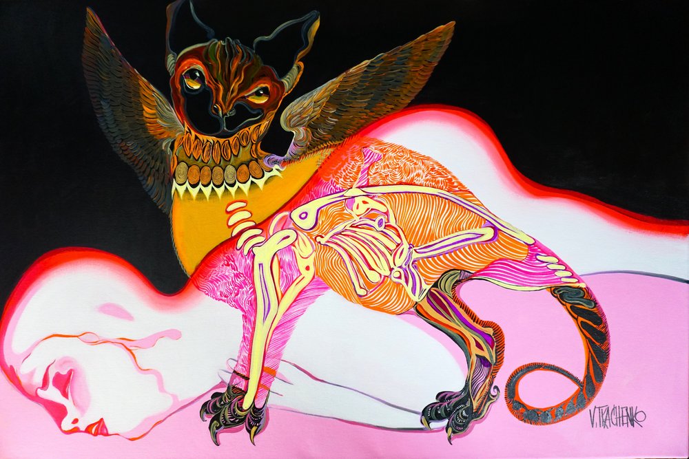 Surrealistinen lepakko-olento-uni tekijältä Victor Tkachenko