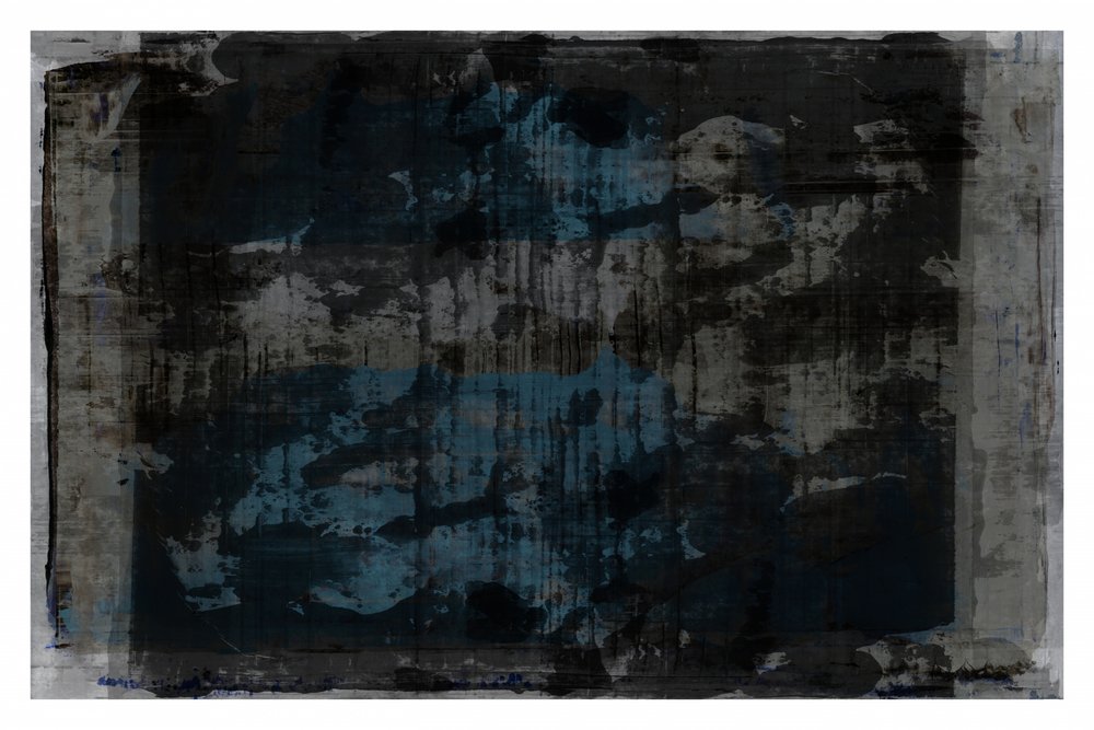 Tummansininen grunge-tyylinen abstrakti tekijältä cartissi