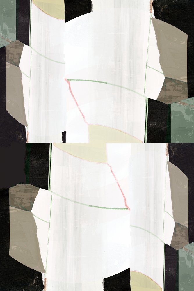 Kerrostettu geometrinen abstrakti tekijältä cartissi