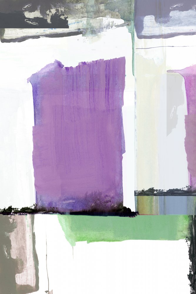 Moderni violetti-vihreä abstrakti tekijältä cartissi