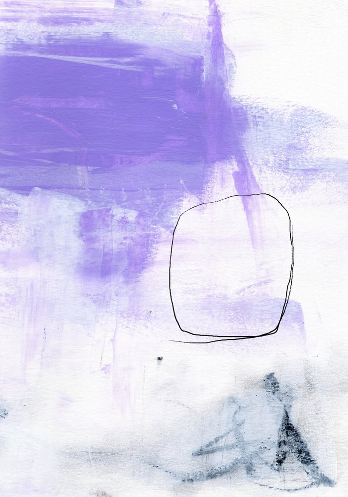 Violetti abstrakti ympyrä tekijältä uplusmestudio
