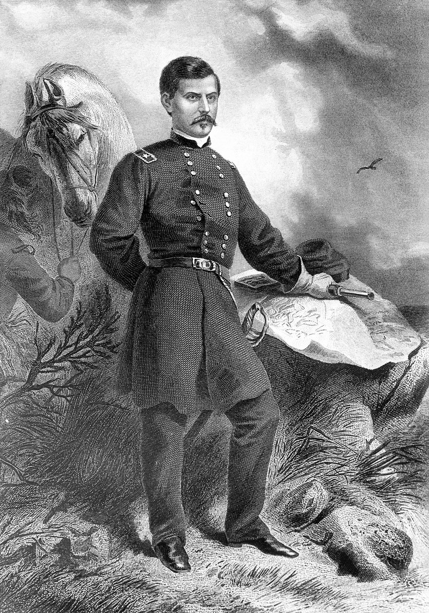 Amerikkalainen kenraali George McClellan tekijältä Unknown