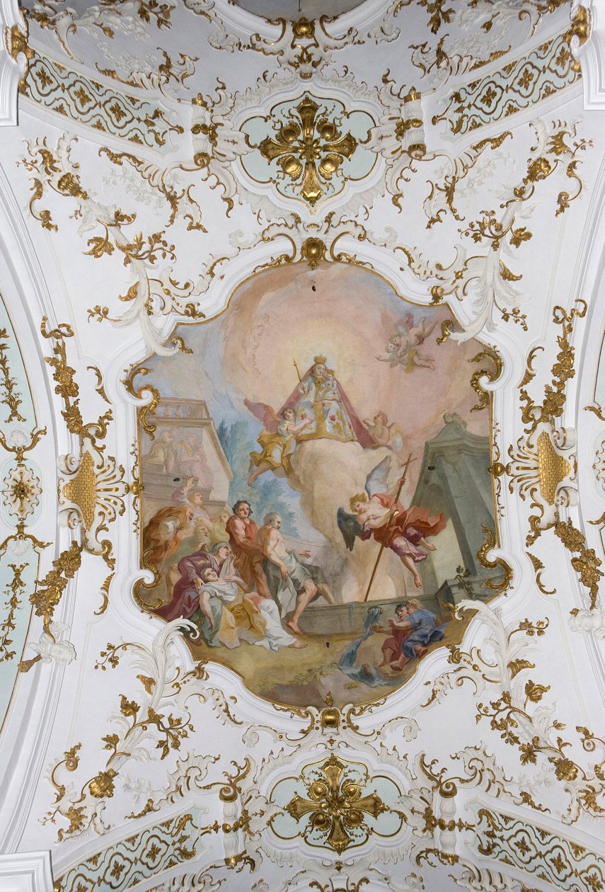 Andechsin luostari, Fresco, Andechs, Baijeri, Saksa tekijältä Unknown