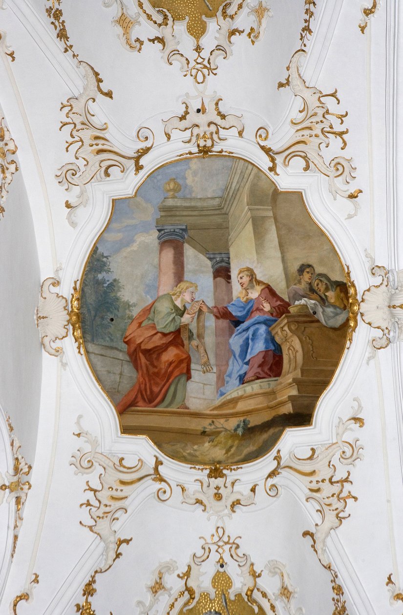 Andechsin luostari, Fresco, Andechs, Baijeri, Saksa tekijältä Unknown