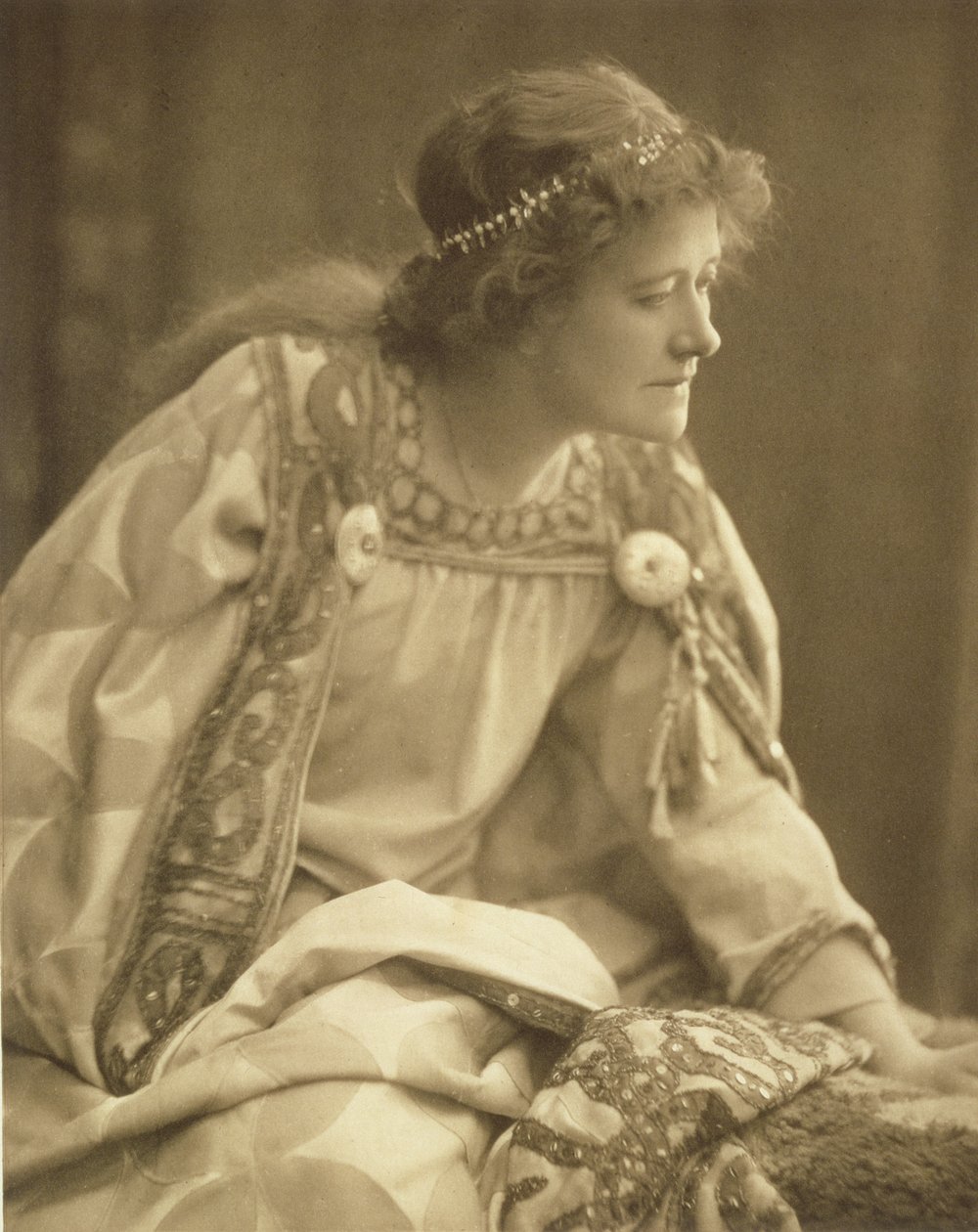 Ellen Terry (1847-1928) Cordeliana Window & Groven valokuvan jälkeen tekijältä Unknown