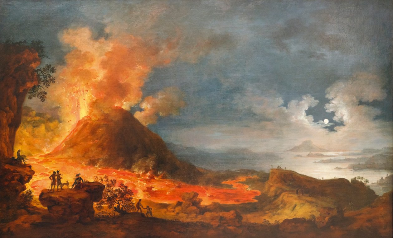 Vesuvius-vuoren purkaus, Italia, 14. toukokuuta 1771 tekijältä Unknown