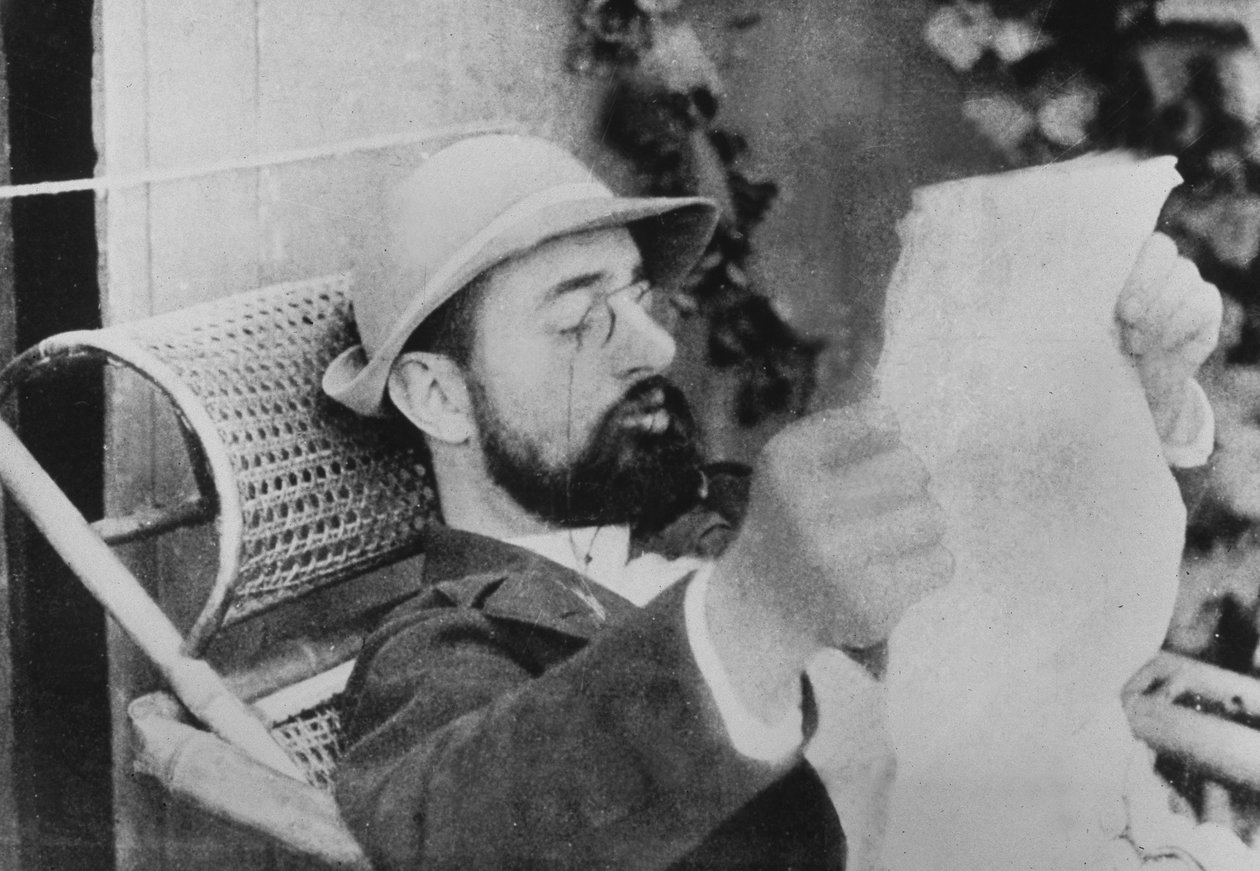 Ranskalainen taidemaalari Henri De Toulouse-Lautrec (1864-1901) Lukupaperi, valokuva: Alfred Natanson C. 1895 tekijältä Unknown