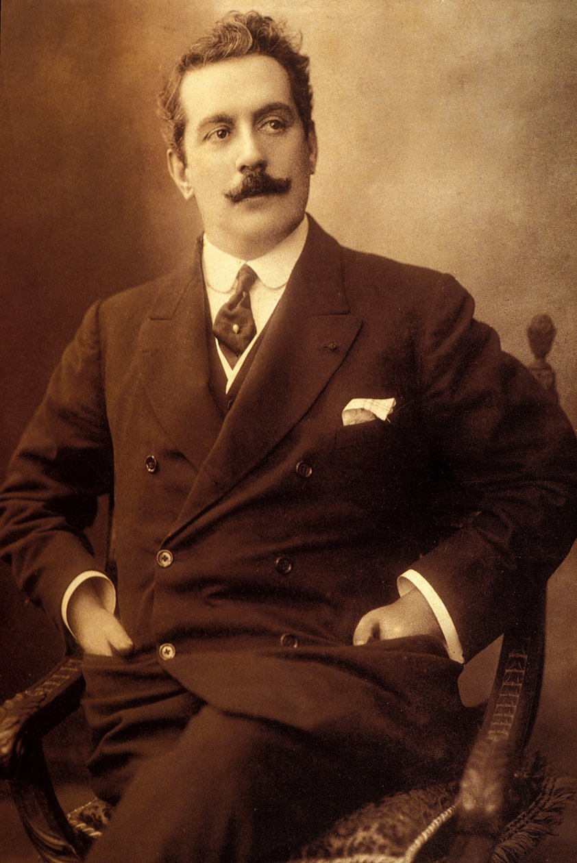 Giacomo Puccini (1858-1924) vuonna 1890 tekijältä Unknown