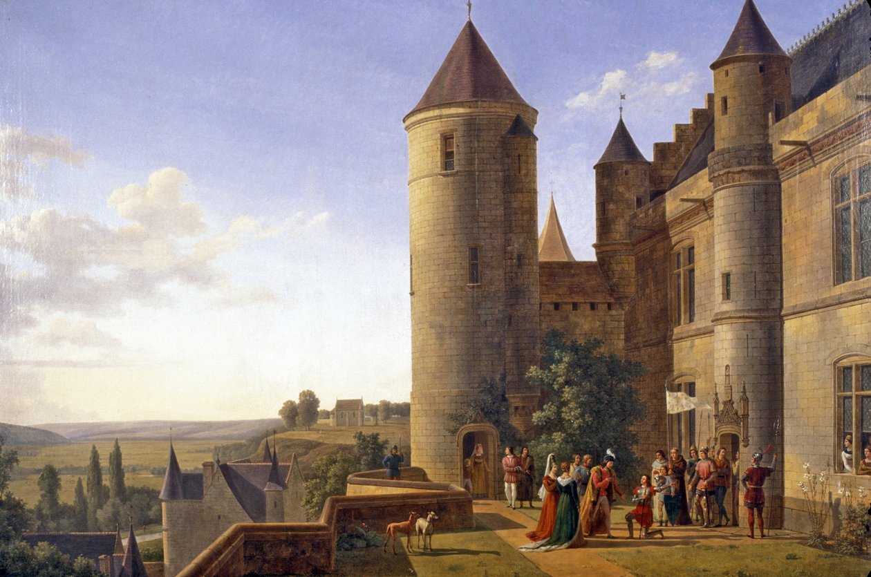 Indre & Loire N* 183 - Chateau de Loches - Charles VII:n ja Jeanne d
