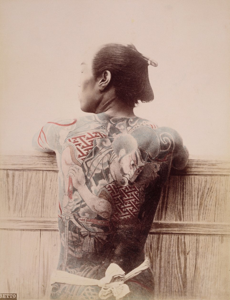 Japanilaiset sulhasten tatuoinnit, n. 1880 tekijältä Unknown