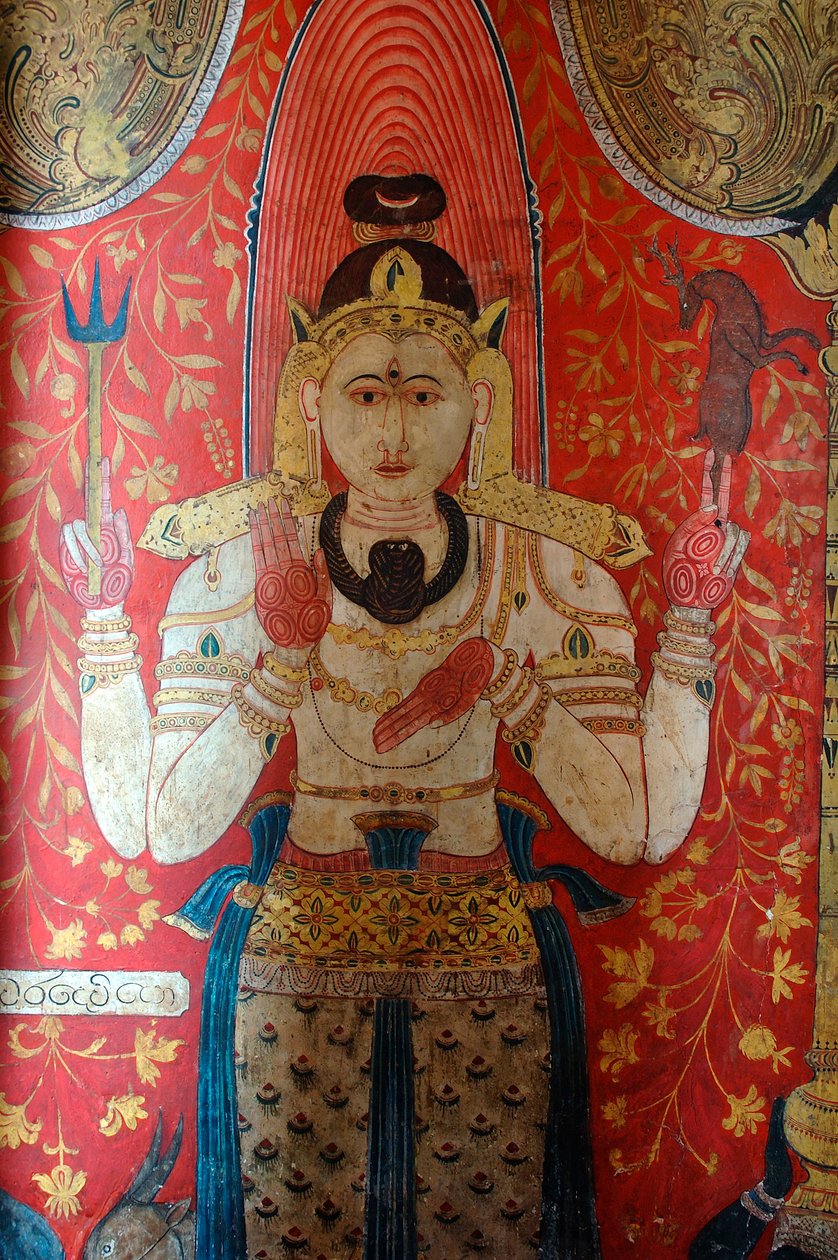 Seinämaalaus Kelaniya-temppelin seinillä Kelaniya Viharassa, joka on yksi pyhimmistä buddhalaiskohteista noin kuuden mailin päässä Sri Lankan pääkaupungista Colombosta. 7. tammikuuta 2010. tekijältä Unknown