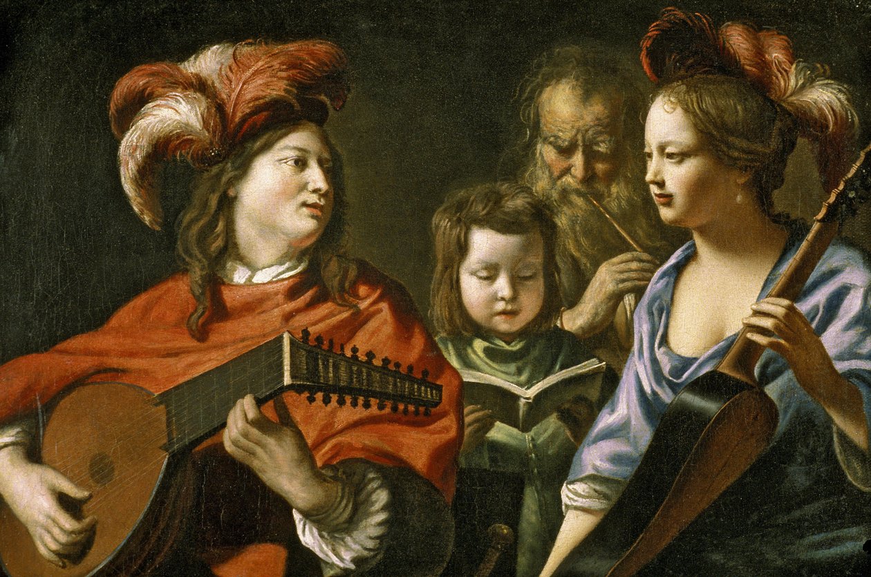Picardie 086 - Laon - Museo - Mathieu Le Nainin (1607-1667) "" The Concert" -konsertti tekijältä Unknown