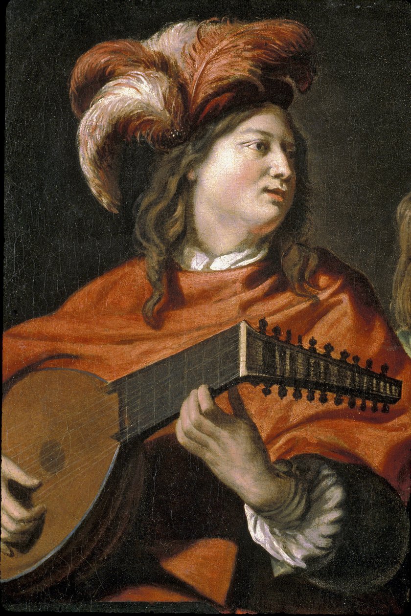 Picardie 087 - Laon - Museo - "" Le Concert"" (yksityiskohta), kirjoittanut Mathieu Le Nain (1607-1667) tekijältä Unknown