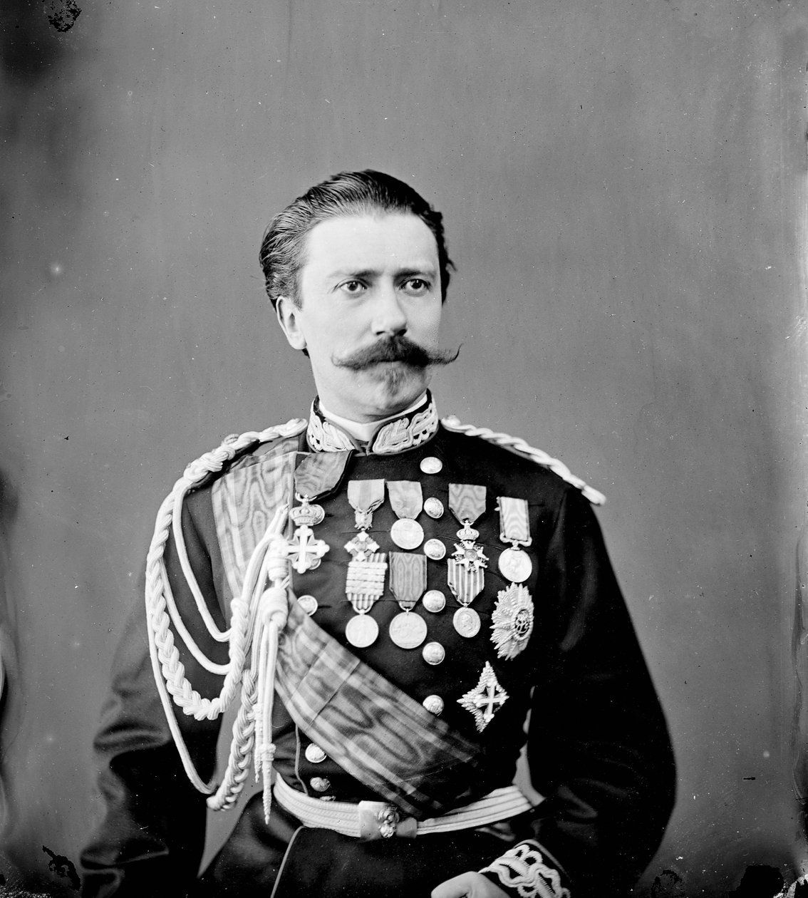 Kenraali Hector Bertolè-Vialen (1829 - 1892), Italian kuningaskunnan sotaministerin muotokuva tekijältä Unknown