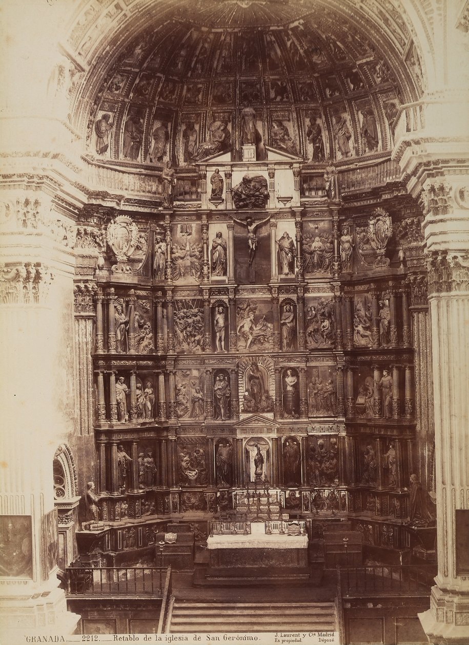 San Jerònimon kirkon retable, 1570-1605, Granada, Espanja, n. 1880 tekijältä Unknown