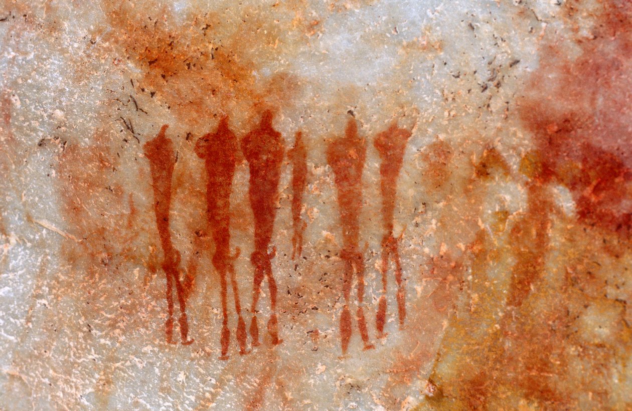 San (bushmen) kalliomaalauksia, Cedarburg, Western Cape tekijältä Unknown