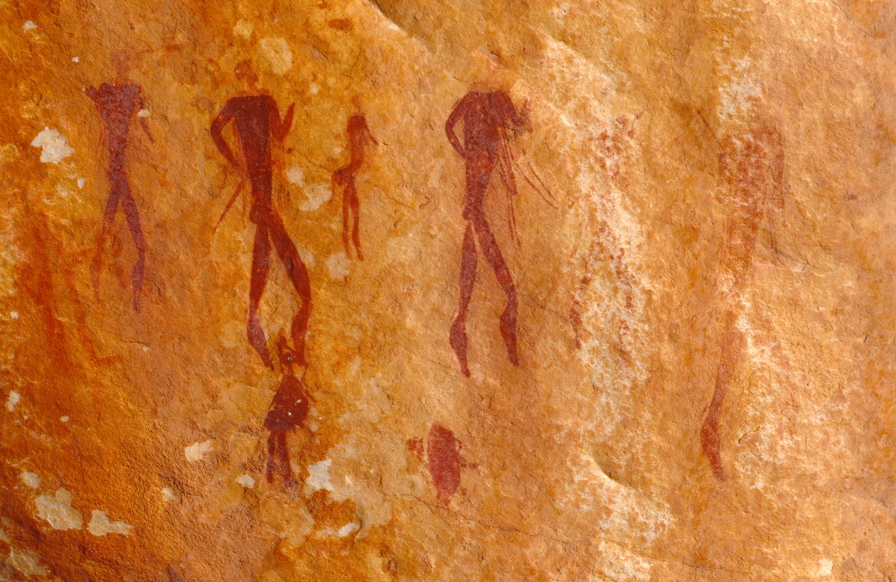 San (bushmen) kalliomaalauksia, Cedarburg, Western Cape tekijältä Unknown