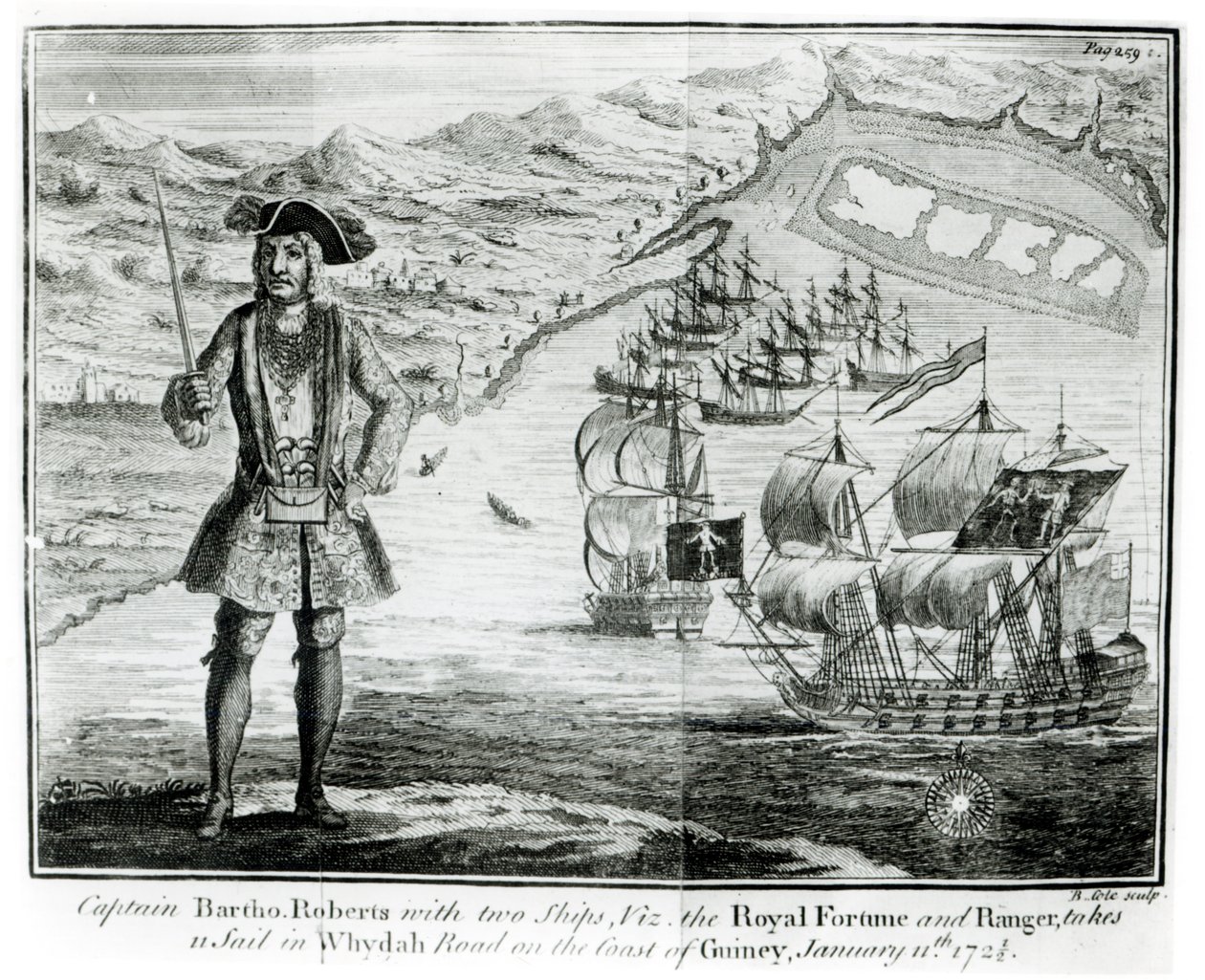 Kapteeni Bartholomew Roberts (1682-1722) kahdella aluksella, 
