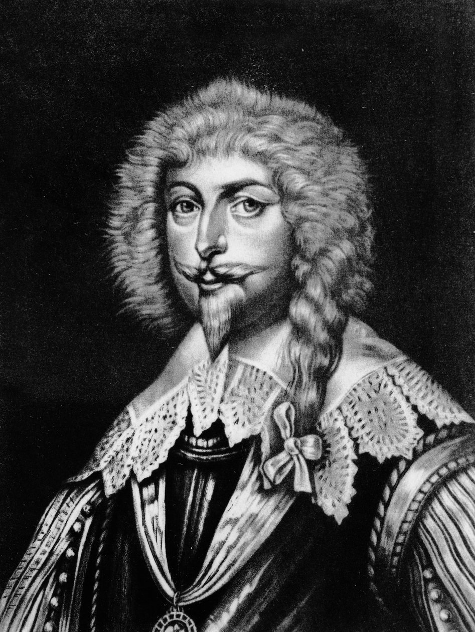 Sir Edward Sackville (1591-1652) Dorsetin 4. jaarli, kuvitus teoksesta "Ison-Britannian historian maineikkaiden hahmojen muotokuvat", kaiverrettu Richard Earlom (1743-1822) ja Charles Turner (n. 1773-1857) tekijältä English School