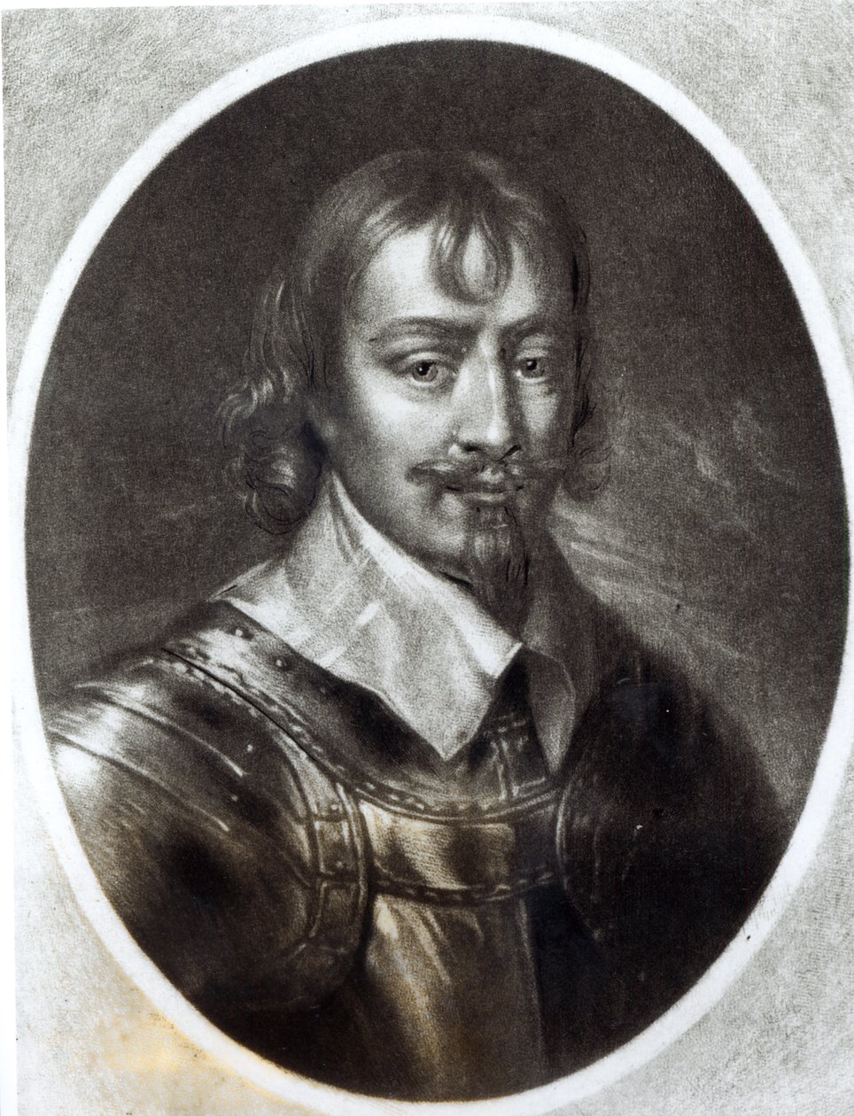 Sir Robert Rich (1587-1658) Warwickin toinen jaarli, kuvitus teoksesta "Ison-Britannian historian maineikkaiden hahmojen muotokuvat", kaiverrus Richard Earlom (1743-1822) ja Charles Turner (n. 1773-1857) (minä) tekijältä English School