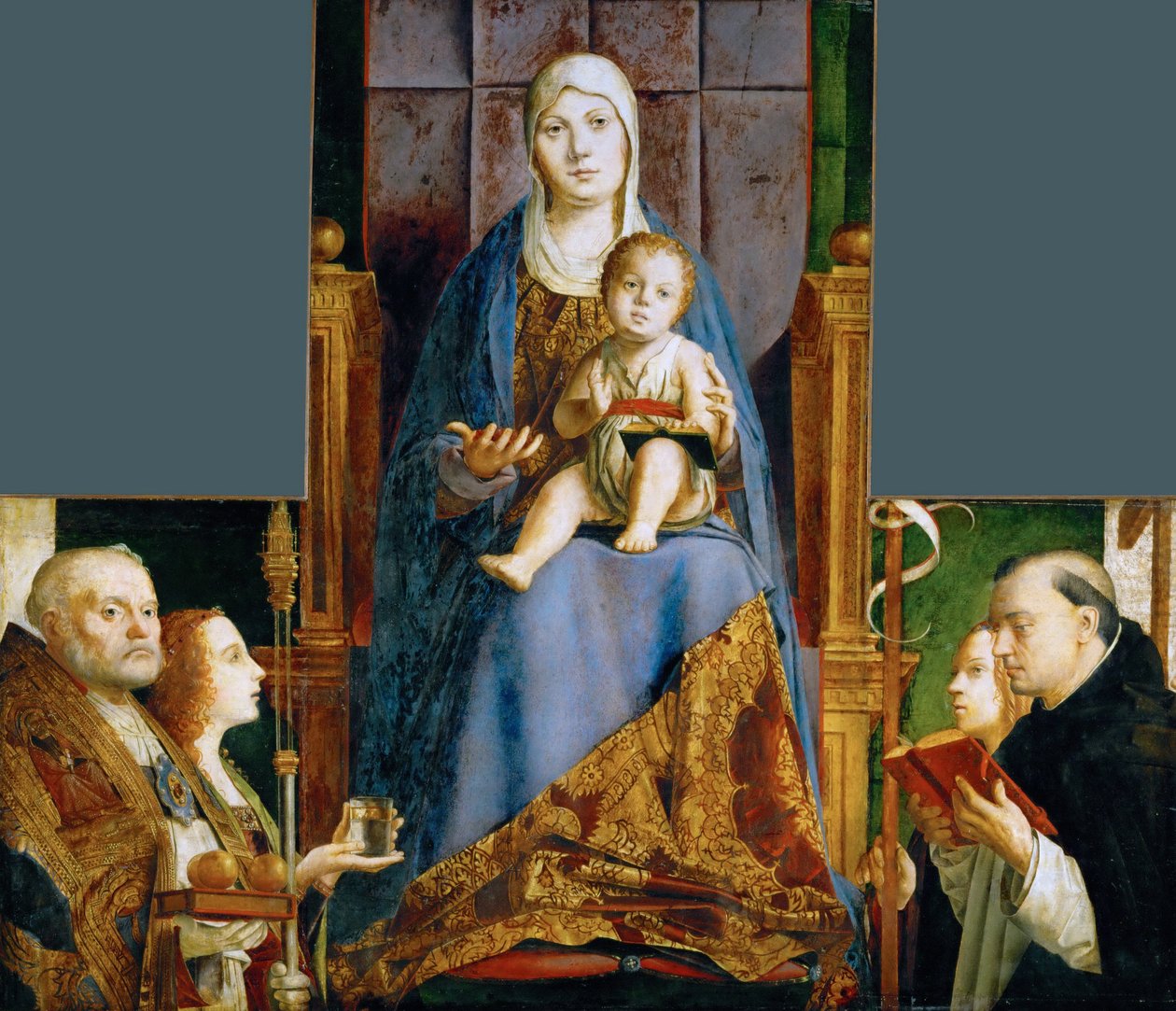 Madonna sekä SS Nicholas Bari, Anastasia, Ursula, Dominic ja Helen tekijältä Antonello de Antonio