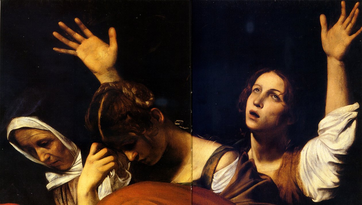 Talletus (parte superiore) Caravaggio tekijältä Michelangelo Merisi Caravaggio