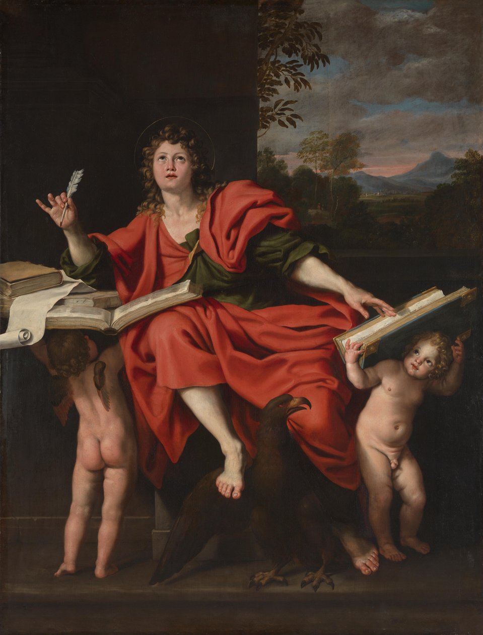 Pyhä Johannes evankelista tekijältä Domenichino
