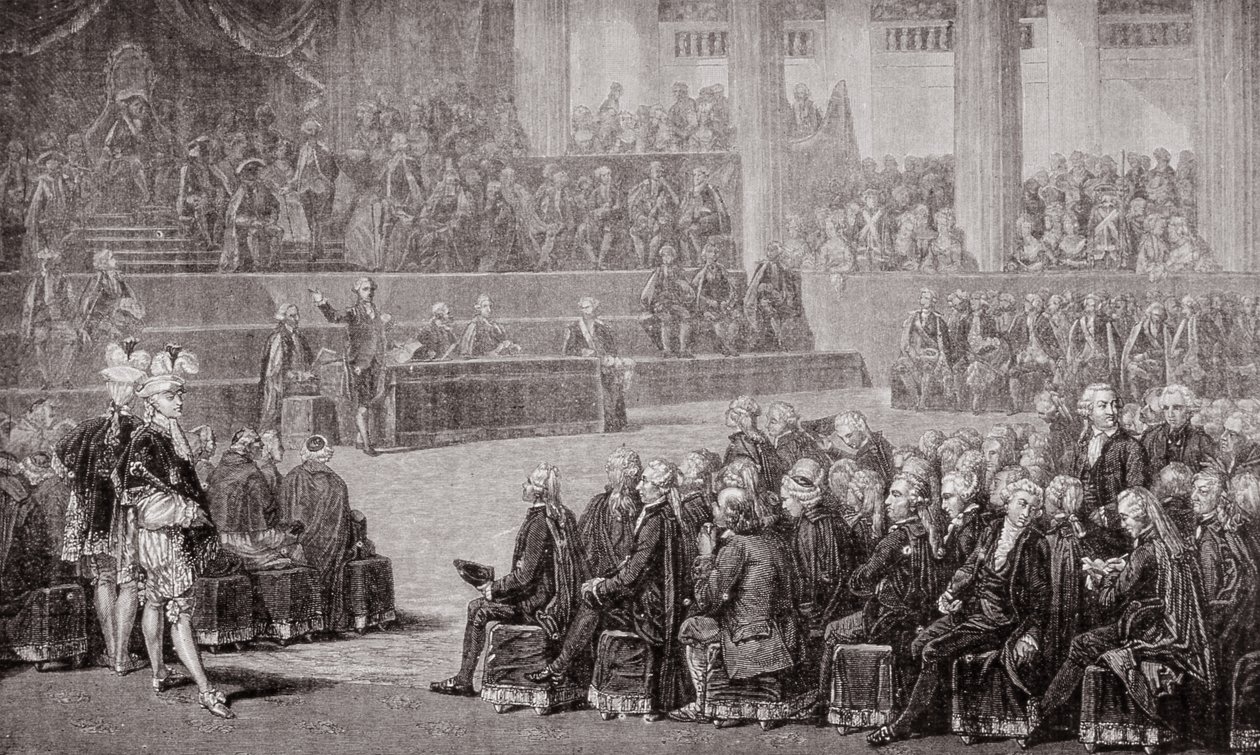 Yleisistunnon avajaiset 5. toukokuuta 1789 (kaiverrus). tekijältä French School