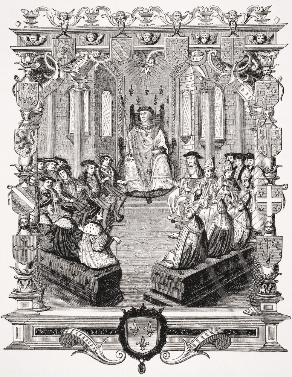 Kaarle de Bourbonin (1490-1527) siviilioikeudenkäynti Ranskan piireissä, 1523, Paul Lacroix