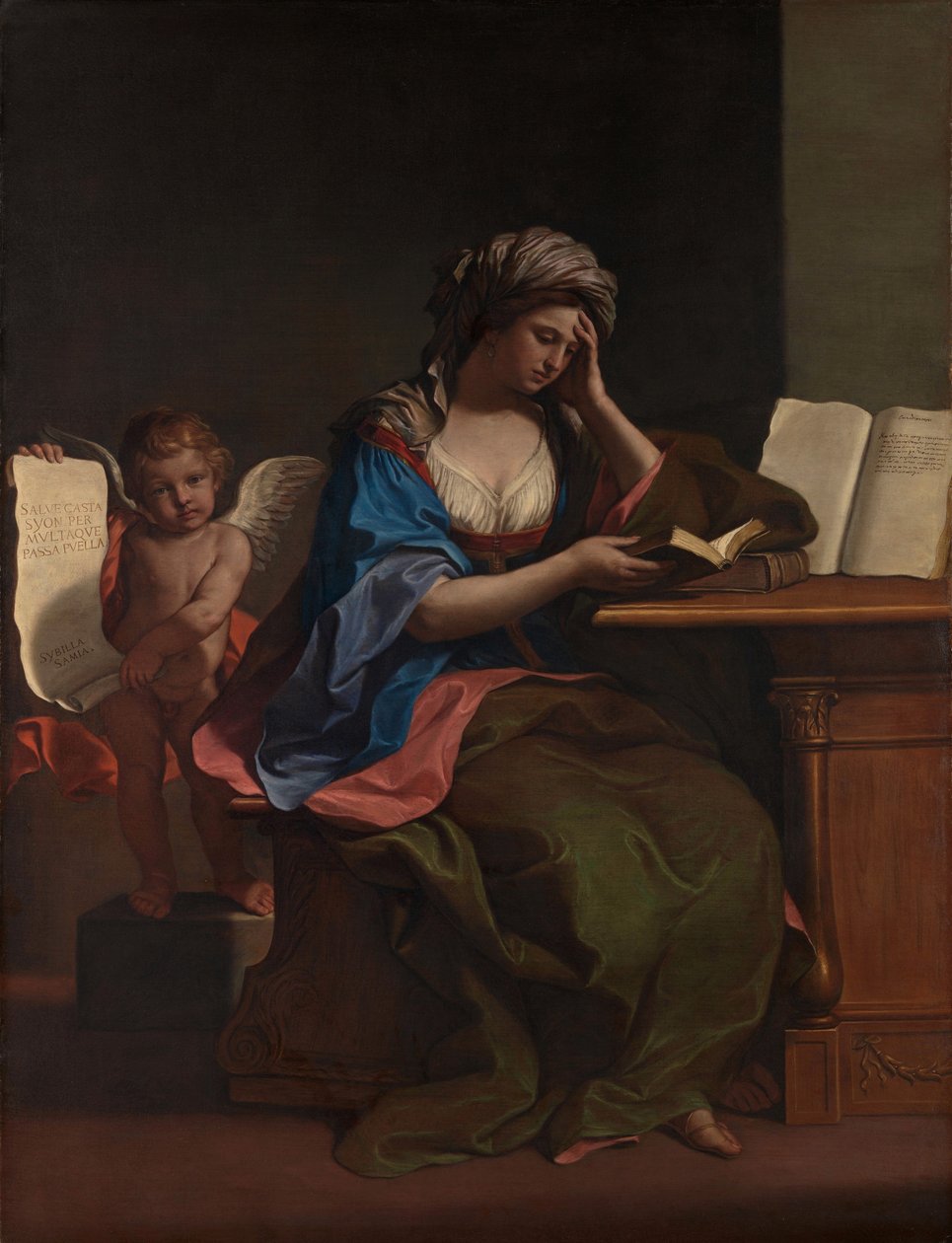 Samian Sibyl ja putto tekijältä Guercino