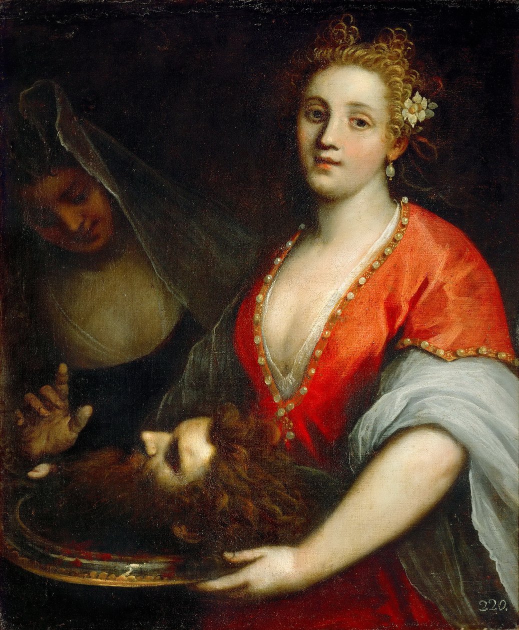Salome mit dem Haupt Johannes des Täufers tekijältä Palma Il Giovane