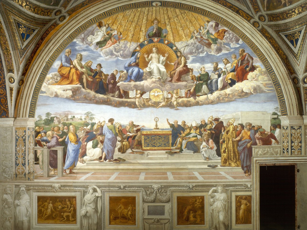 Disputa del Sacramento tekijältä Raffaello Sanzio Raphael