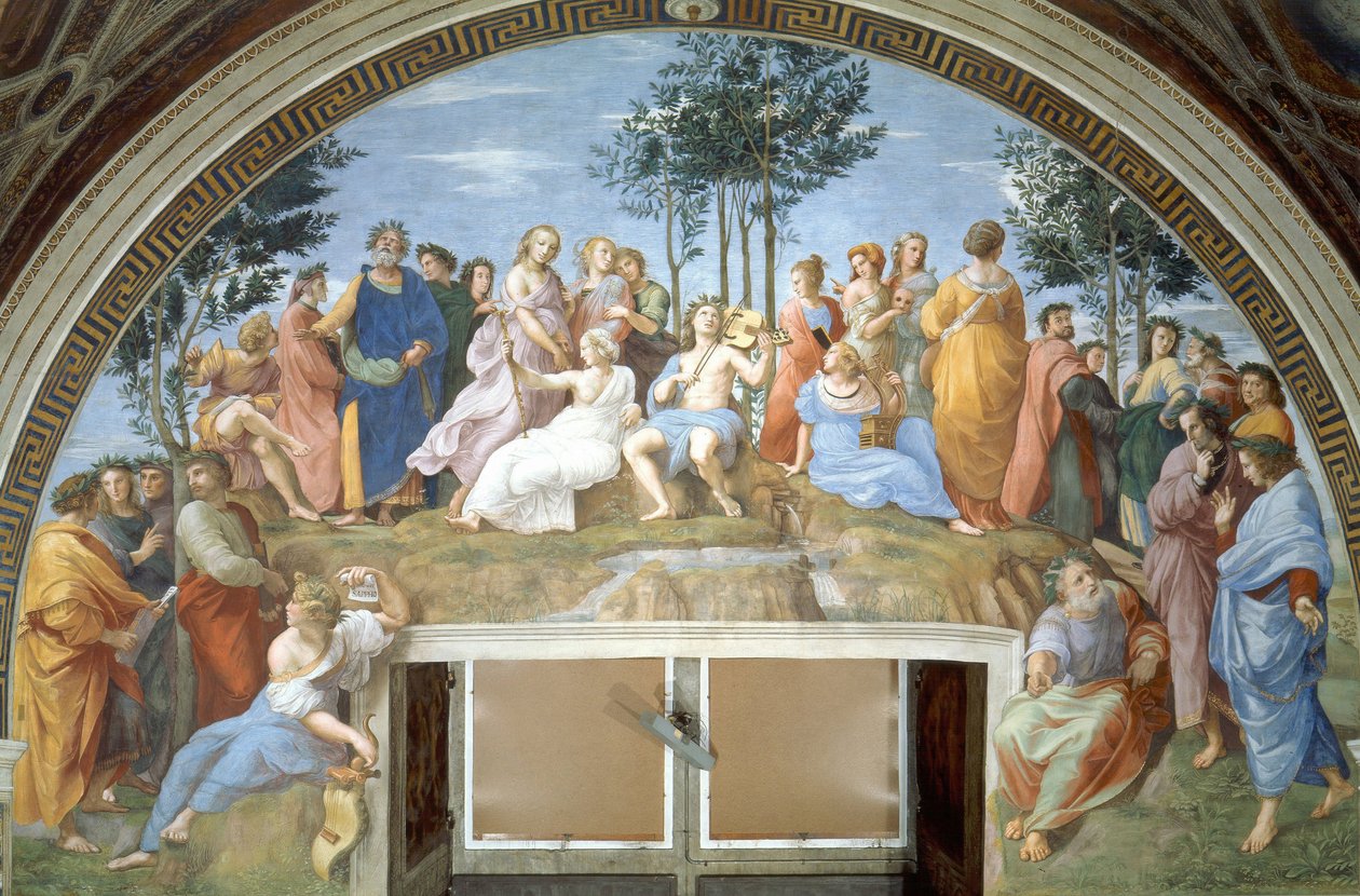 El Parnaso tekijältä Raffaello Sanzio Raphael