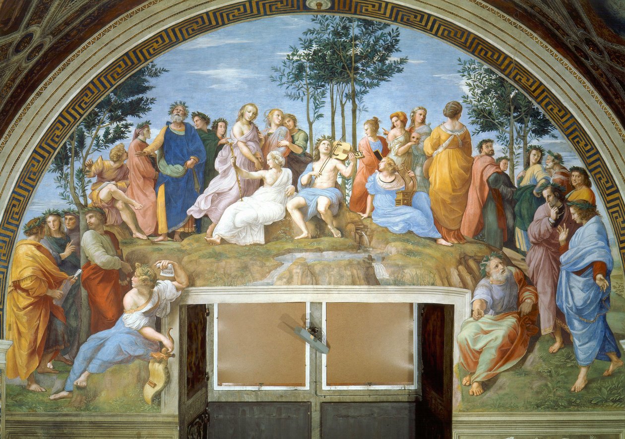 El Parnaso tekijältä Raffaello Sanzio Raphael