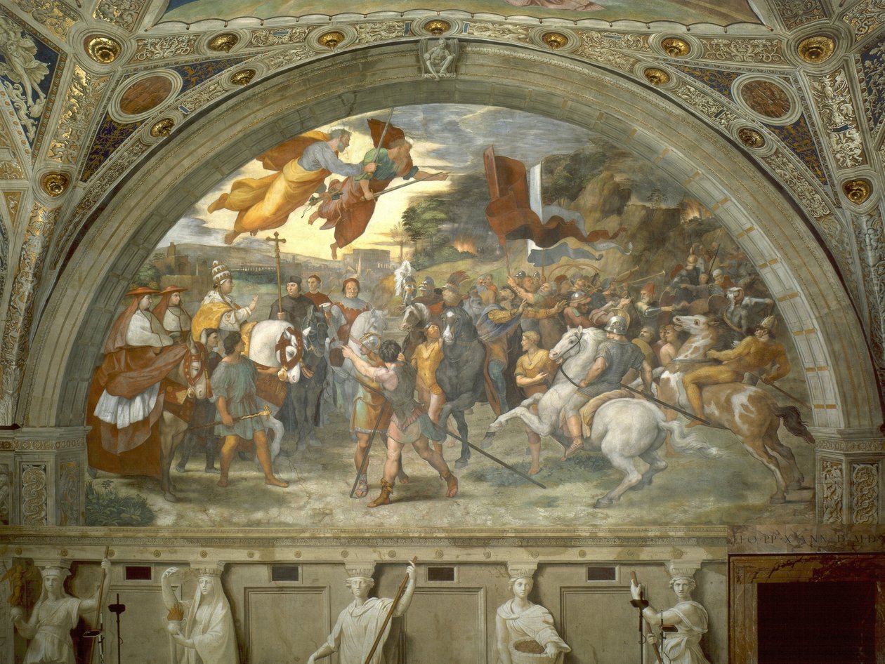 Encuentro entre León el Grande y Atila tekijältä Raffaello Sanzio Raphael