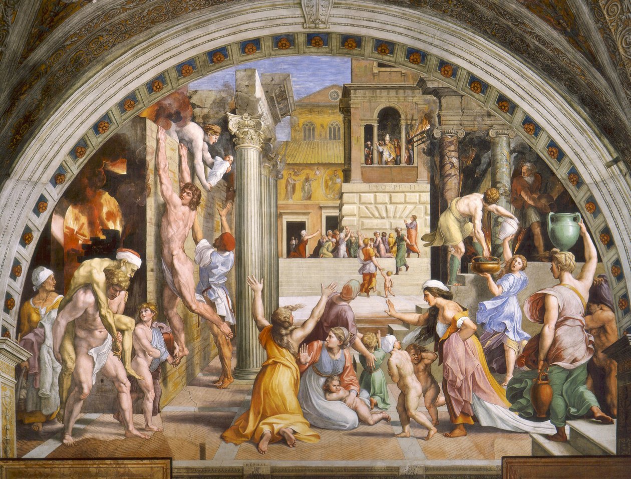 Incendio del Borgo tekijältä Raffaello Sanzio Raphael