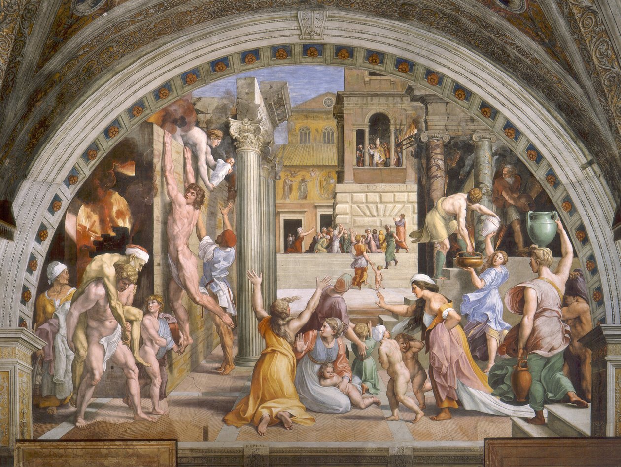 Incendio del Borgo tekijältä Raffaello Sanzio Raphael
