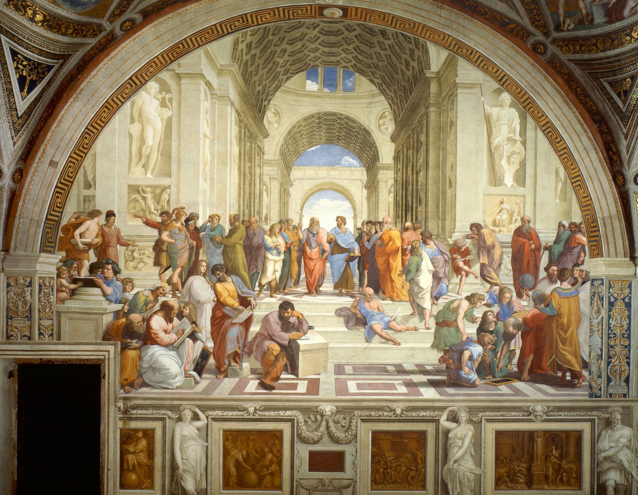 La Escuela de Atenas tekijältä Raffaello Sanzio Raphael
