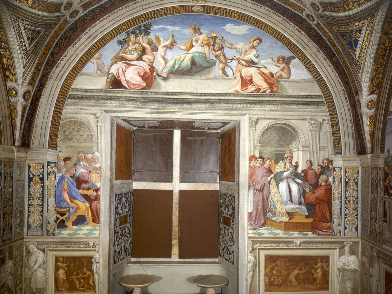 Kardinaaliset ja teologiset hyveet tekijältä Raffaello Sanzio Raphael