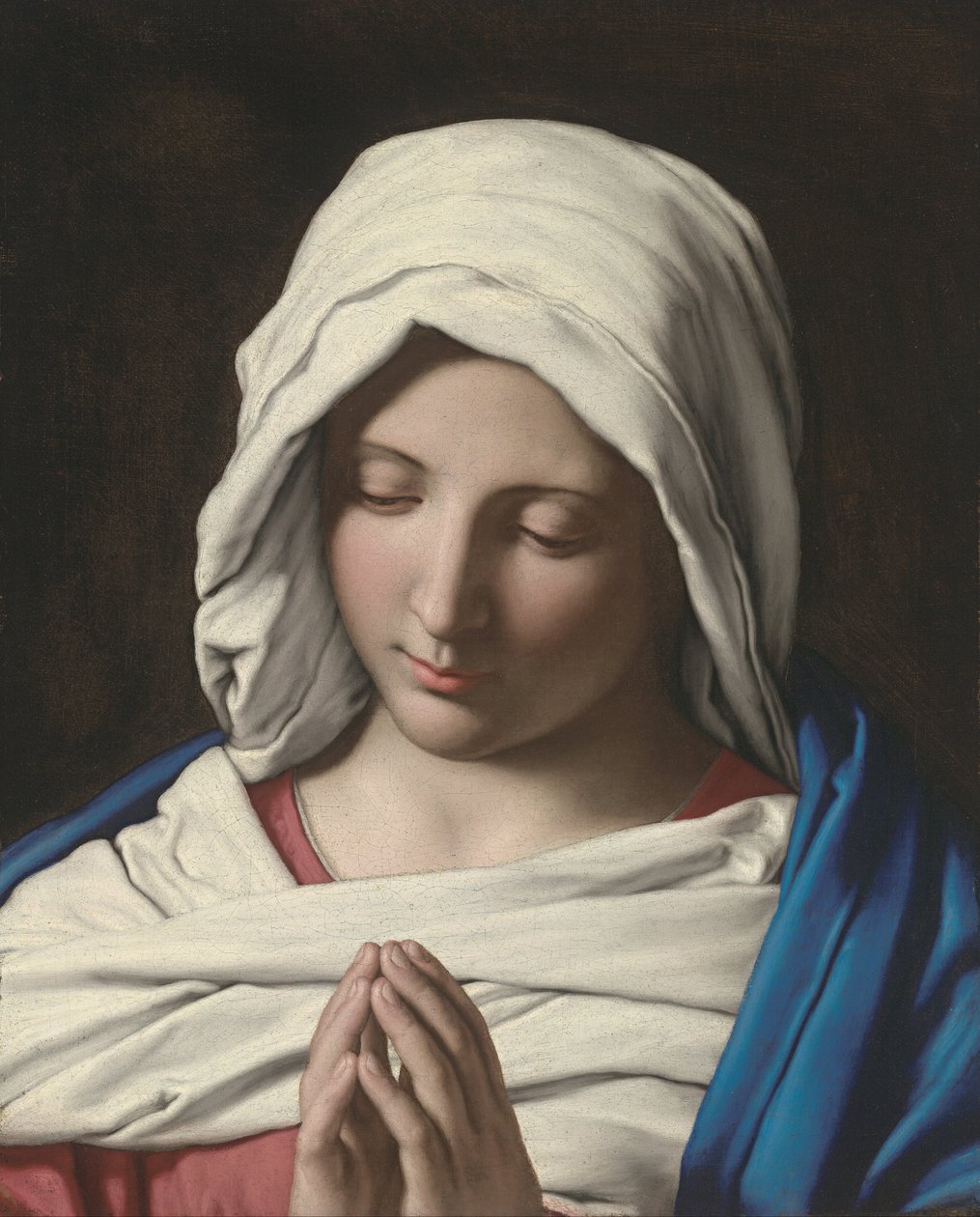 Madonna rukouksessa tekijältä Giovanni Battista Salvi da Sassoferrato