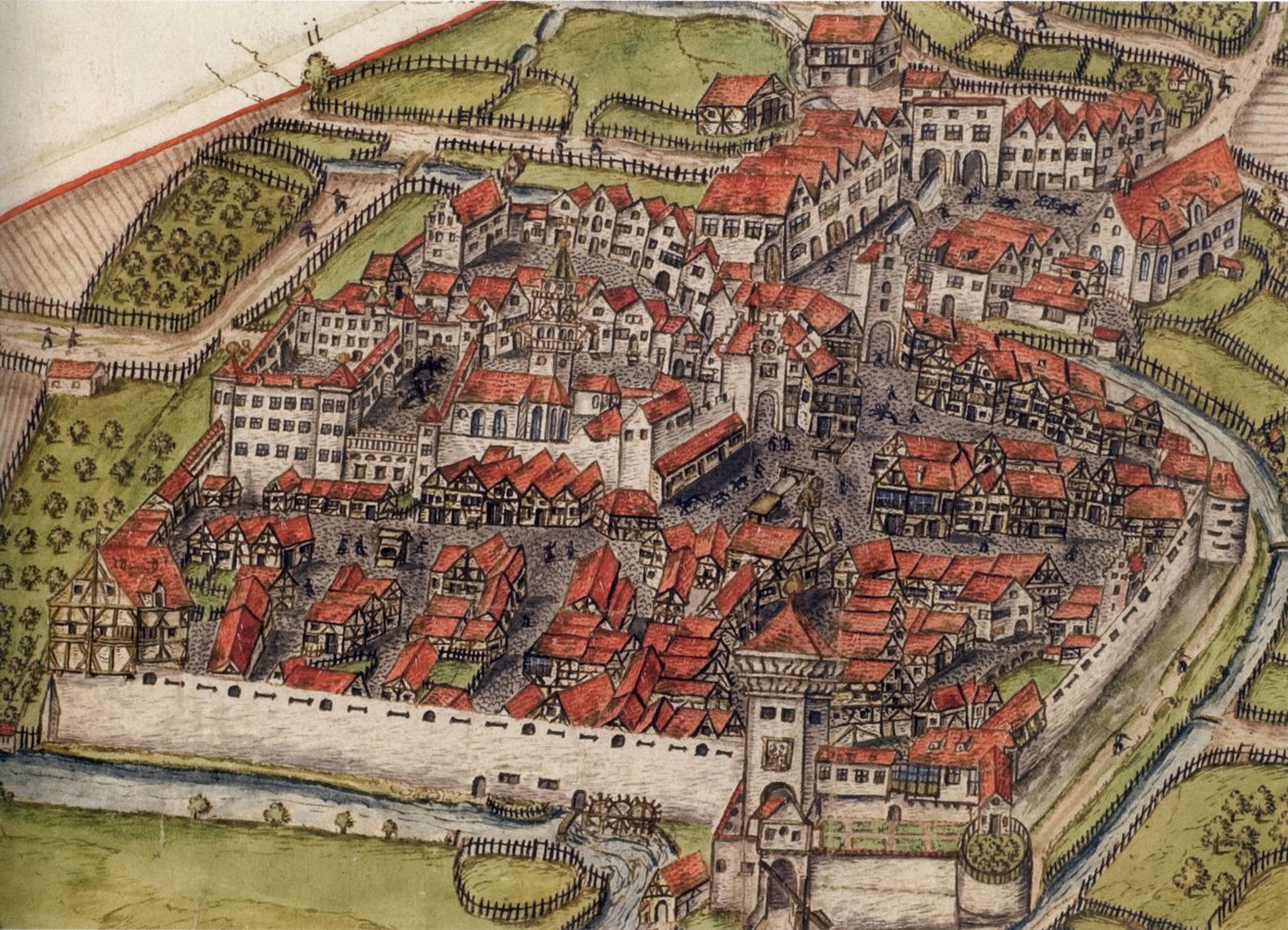 Darstellung des Etters Meßkirch, um 1575 tekijältä Unknown