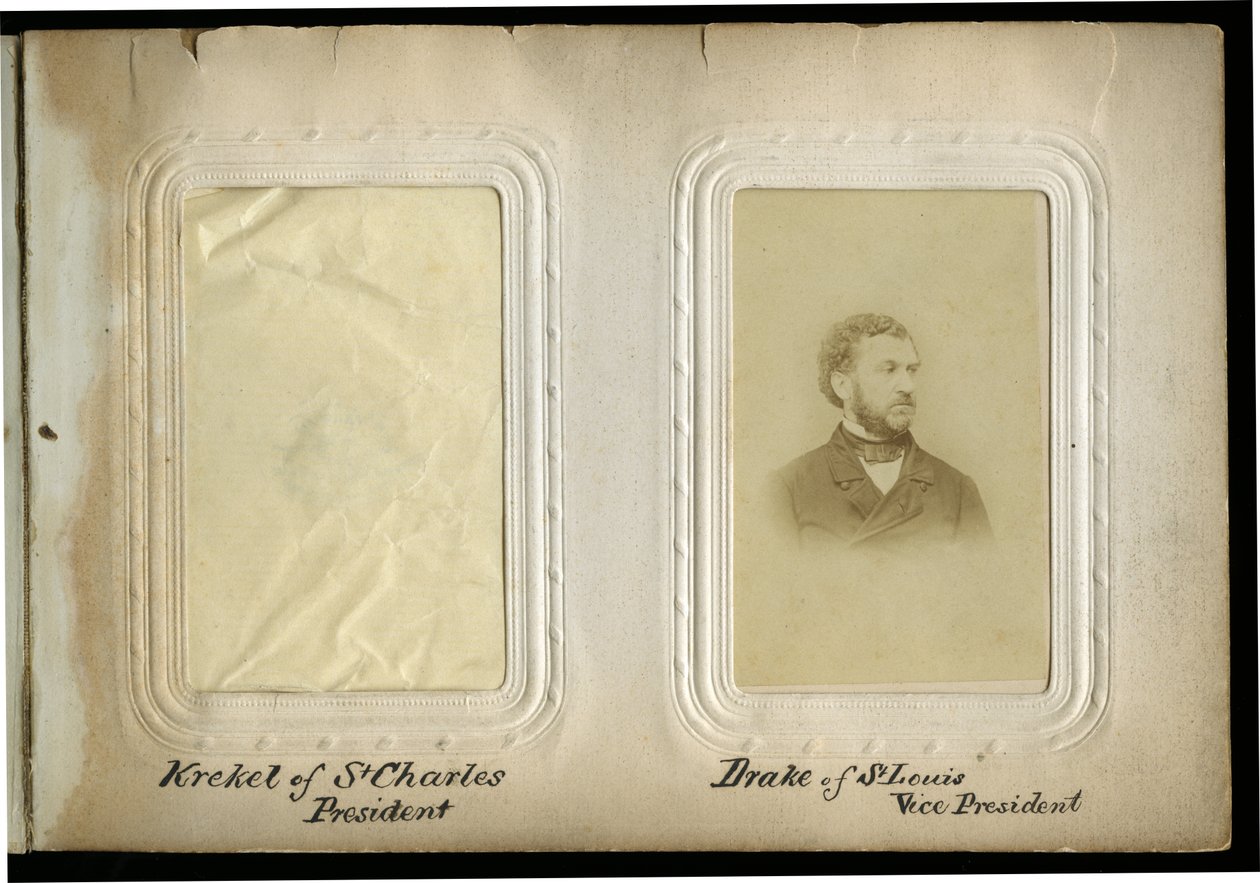 Missourin perustuslakisopimus 1865 Albumsivu Charles D. Draken kanssa tekijältä Unknown