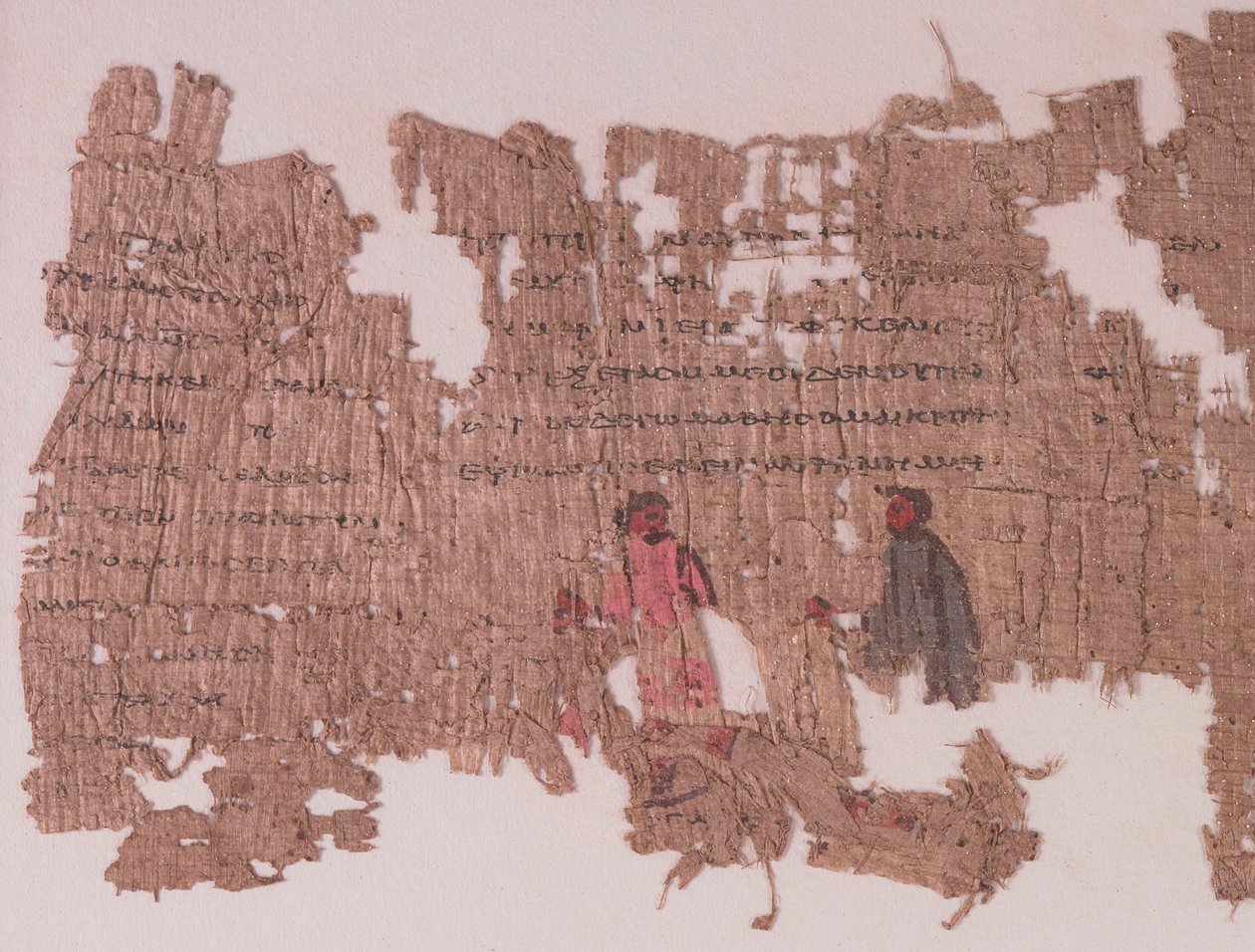 Romantiikan papyrus (vasemmalla) tekijältä Unknown