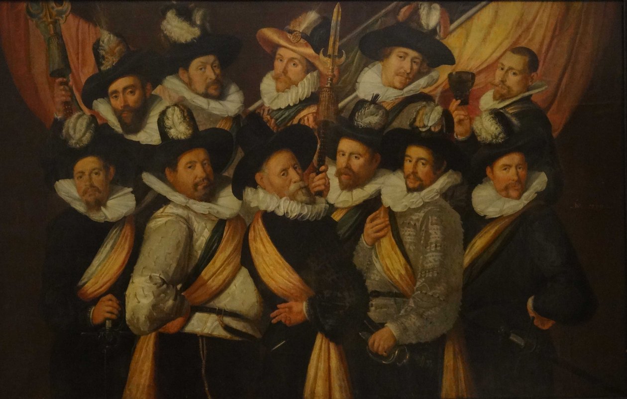 Schuttersstuk, Schutterij onder leiding van kolonel Jan van Reynegom tekijältä Unknown