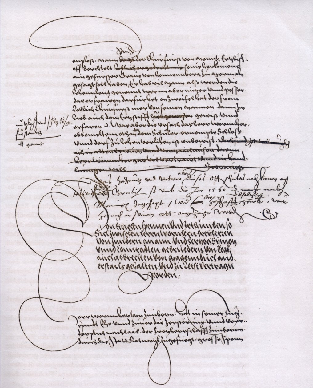 Seite aus der Handschrift A der Zimmerischen Chronik tekijältä Unknown