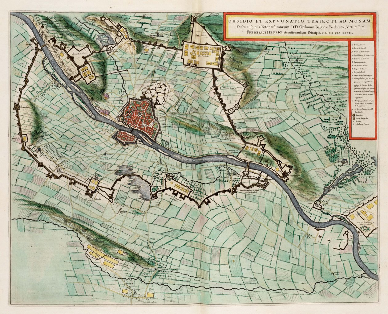 Frederick Henry piiritti ja valloitti Maastrichtin vuonna 1632 tekijältä Unknown