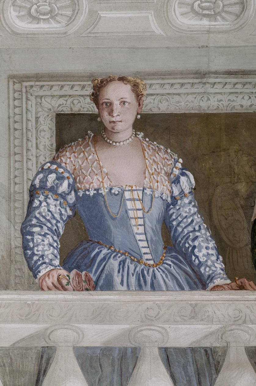Donna Barbaro ja hänen hoitajansa, Hall of Olympus, yksityiskohta numerosta 2632651 tekijältä Veronese
