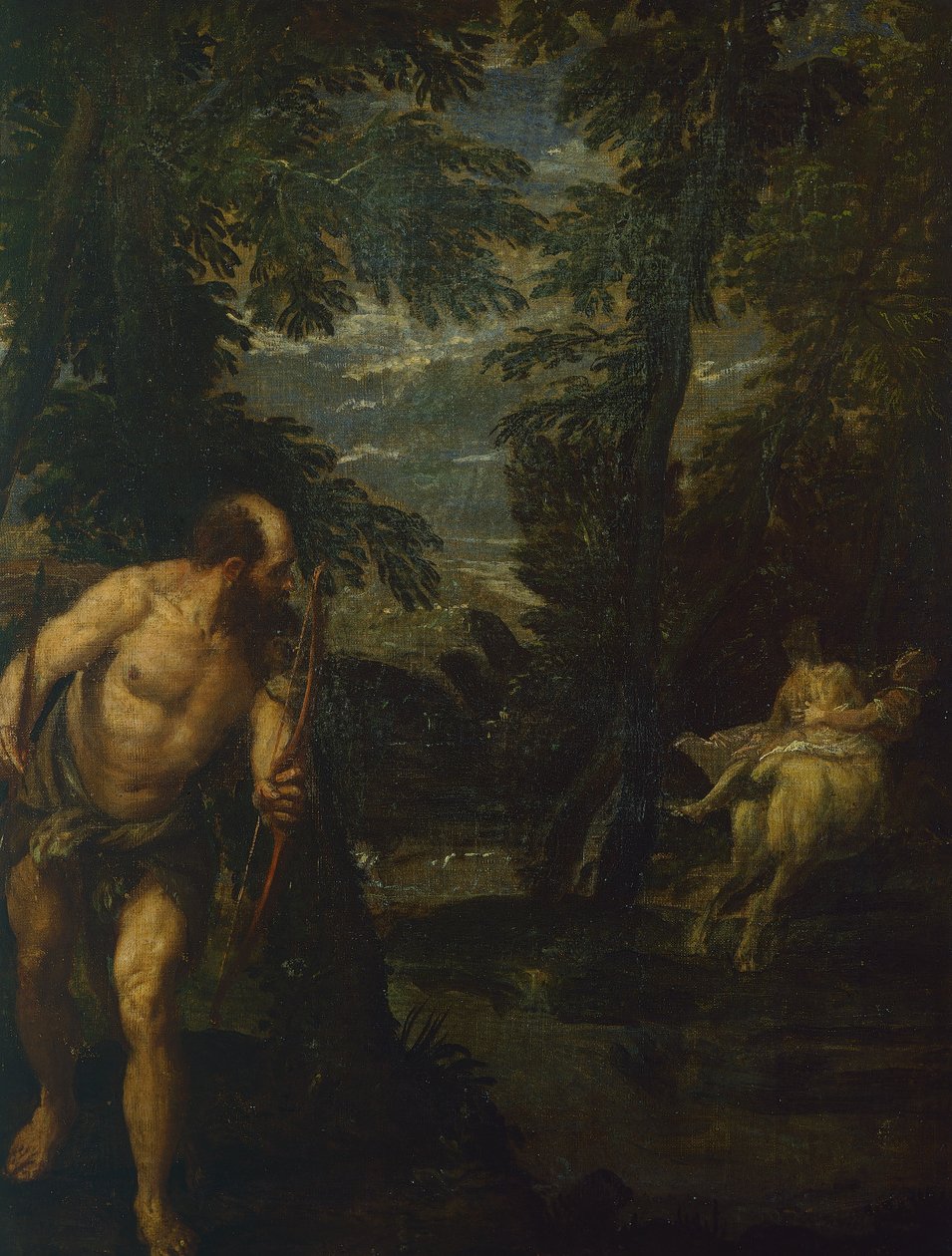 Herkules, Deianeira ja kentauri Nessus,1586 (öljy kankaalle) tekijältä (1528 88) Veronese