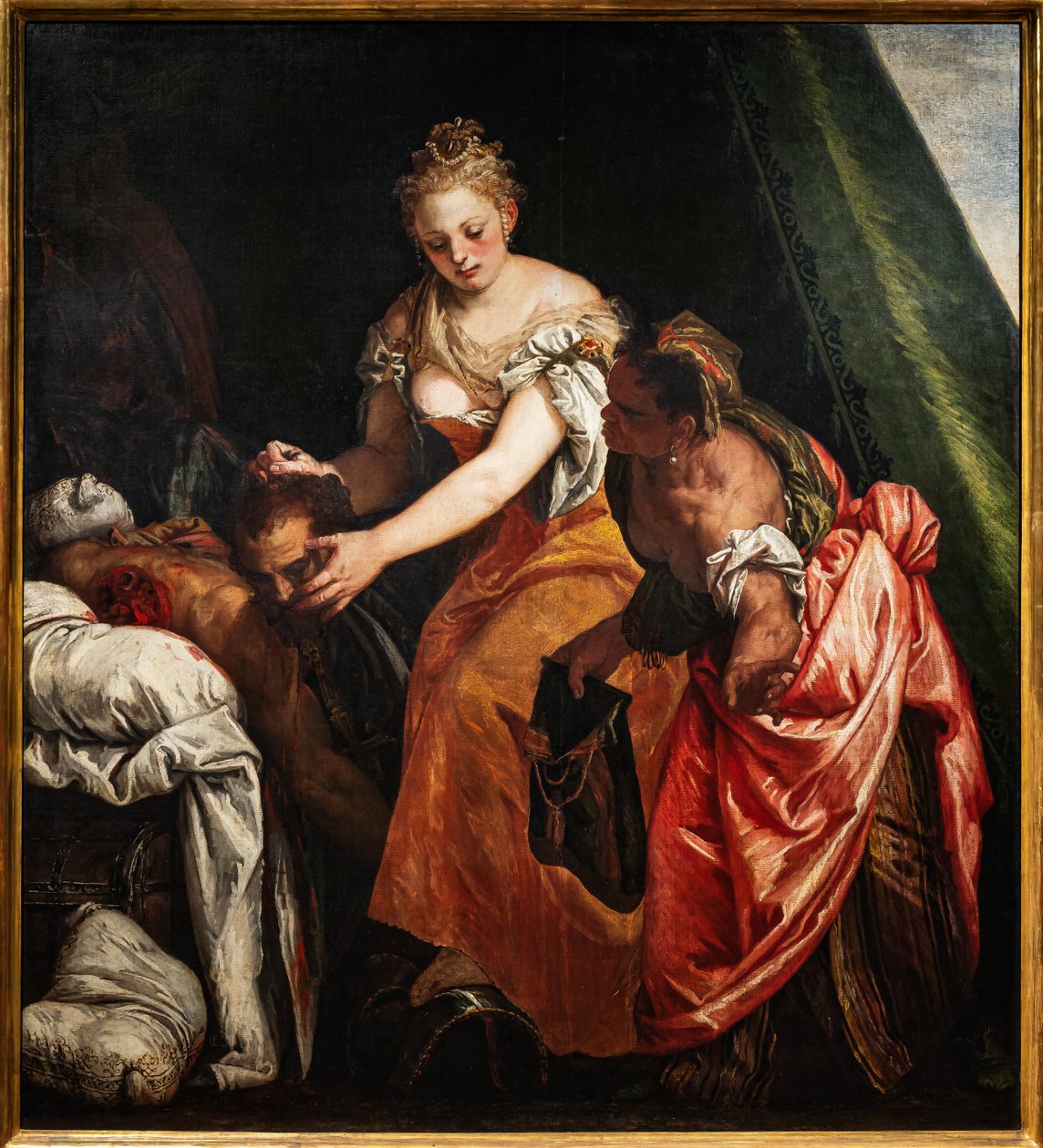 Judith Holofernesin pään kanssa, yksityiskohta tekijältä (1528 88) Veronese