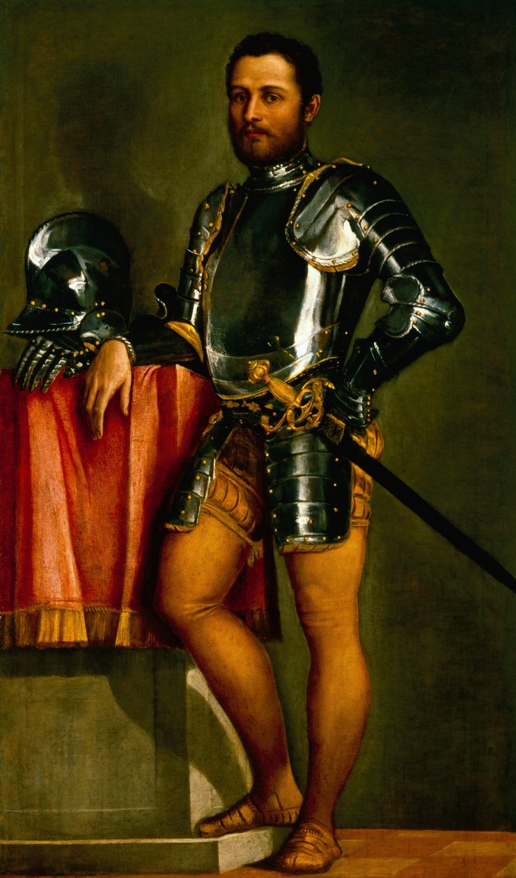 Gentlemanin muotokuva (öljy) tekijältä Veronese